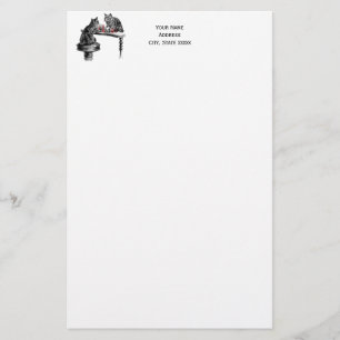 Board Games Two Cats die Chess Match Red spelen Briefpapier