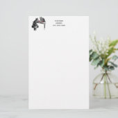 Board Games Two Cats die Chess Match Red spelen Briefpapier (Staand voorkant)