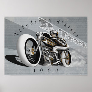 Board track racer poster