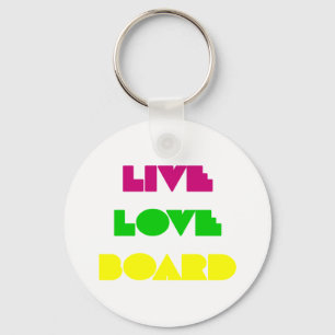 BoardChick Live Love Board Sleutelhanger