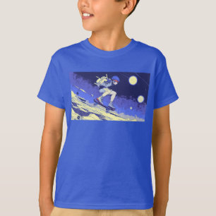 Boarding in de ruimte - Skateboarder Design T-shirt