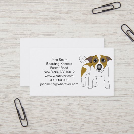 Boarding Kennels Visitekaartje (Voorkant / Achterkant in situ)