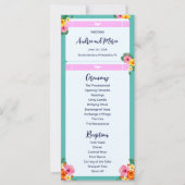 Boarding Pass Bestemming Bruiloft Menu (Voorkant)