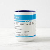 Boarding Pass (blauw) SRG Mok (Midden)