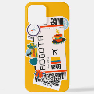 BOARDING PASS BOGOTA COLOMBIA iPhone 12 PRO MAX HOESJE