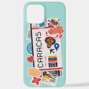 BOARDING PASS CARACAS VENEZUELA iPhone CASE iPhone 12 Pro Max Hoesje