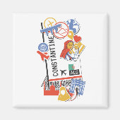 BOARDING PASS CONSTANTINE ALGERIA MAGNEET (Voorkant)