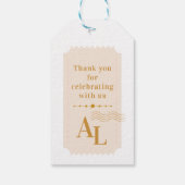 Boarding Pass Cosmic Wedding Destination Cadeaulabel (Achterkant)