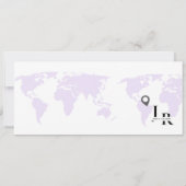 Boarding pass Minimalist bewaart het datumticket Save The Date (Achterkant)