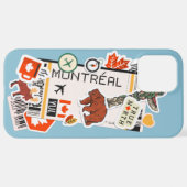 BOARDING PASS MONTREAL CANADA iPhone CASE Hoesje (Achterkant horizontaal)
