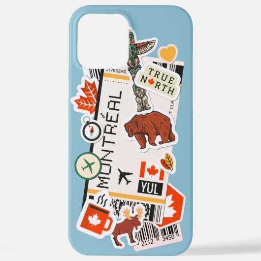 BOARDING PASS MONTREAL CANADA iPhone CASE Hoesje (Achterkant)