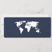 Boarding Pass Navy Blue Kaart Foto Opslaan van de  (Achterkant)