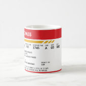 Boarding Pass - Rood Koffiemok (Center)