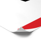 Boarding Pass - Rood Poster (Hoek)