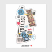 BOARDING PASS TBLISI GEORGIA STICKER (Vel)