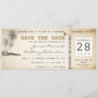 Boarding Pass tickets voor Save the Date