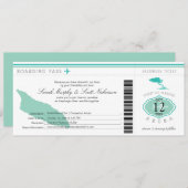 Boarding Pass to Aruba Kaart (Voorkant / Achterkant)