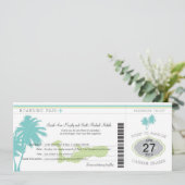 Boarding Pass to Cayman Islands Kaart (Staand voorkant)