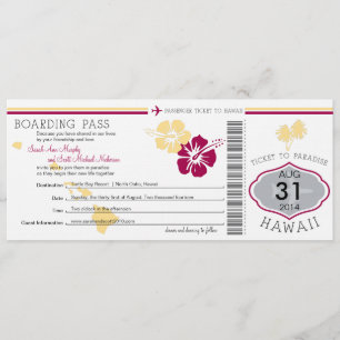 Boarding Pass to Hawaii Kaart