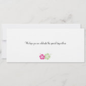 Boarding Pass to Hawaii Kaart (Achterkant)