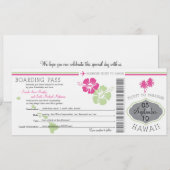 Boarding Pass to Hawaii Kaart (Voorkant / Achterkant)