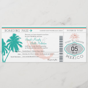 Boarding Pass to Mexico Kaart