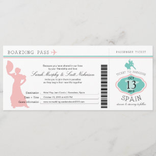 Boarding Pass to Spain Kaart