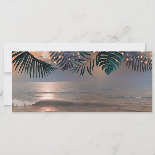 Boarding Pass Verjaardagskaartje | Zonsondergang v Kaart (Achterkant)