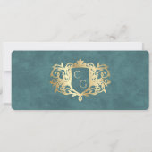 Boarding Pass Wedding Invitation Kaart (Achterkant)