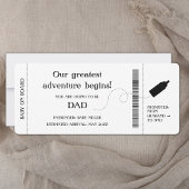 Boarding Pass Zwangerschap Aankondiging voor man