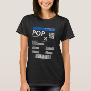 Boarding Ticket Puerto Plata Vakantie Dominicaanse T-shirt