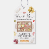 Boards and Bottles Charcuterie Baby Shower Cadeaulabel (Voorkant)