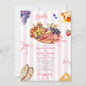 Boards & Bows Charcuterie Bruidsfeest Kaart (Voorkant)