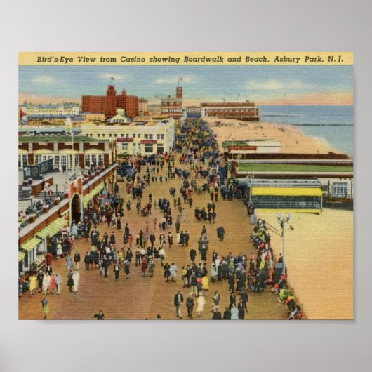 Boardwalk, Asbury Park, New Jersey  Poster (Voorkant)