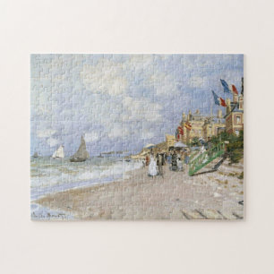 Boardwalk Beach in Trouville Monet Fine Art Legpuzzel