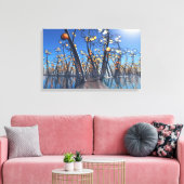 Boardwalk (dag) canvas afdruk (Insitu (Woonkamer))