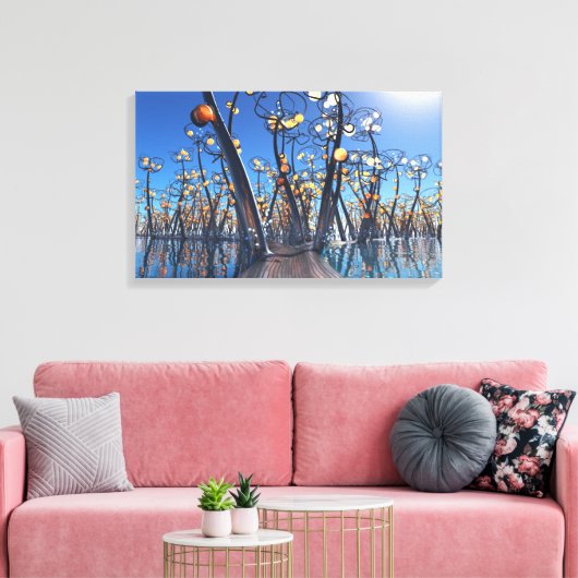 Boardwalk (dag) canvas afdruk (Insitu (Woonkamer))