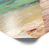 Boardwalk Dock in het Caribisch Zee Foto Afdruk (Hoek)