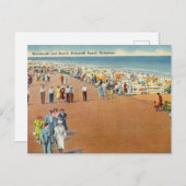 Boardwalk en Beach Rehoboth Delaware Briefkaart (Voorkant / Achterkant)