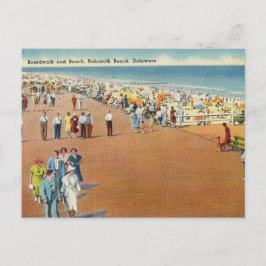 Boardwalk en Beach Rehoboth Delaware Briefkaart