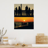 Boardwalk Glow Poster (Keuken)