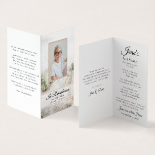 Boardwalk naar Beach Coastal Funeral Memorial Pray Visitekaartjes