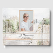 Boardwalk naar het strand Viering van het leven Me Gastenboek (Voorkant)