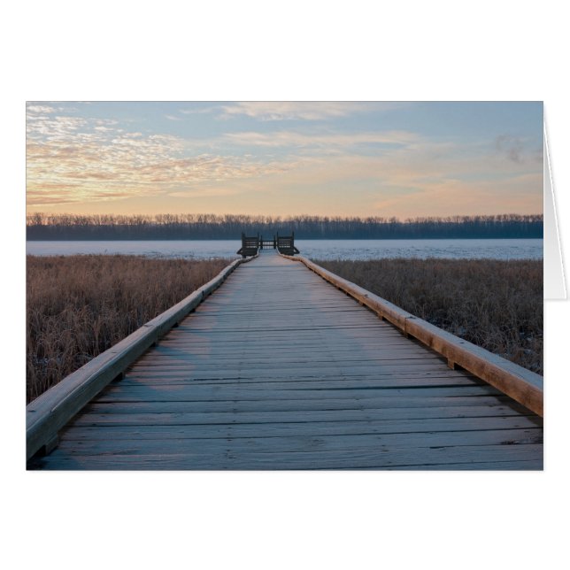 Boardwalk River et Wetlands à Sunrise (Devant Horizontal)