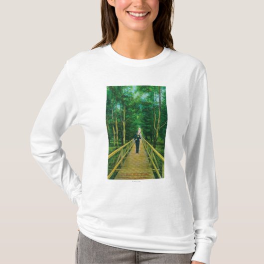 Boardwalk-Uitzicht bij Presidio T-shirt (Voorkant)