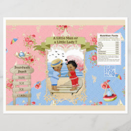 Boardwalk Victoriana Beach Gender onthullen Chip B Flyer