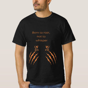Boarn aan brullen tijger T-shirt
