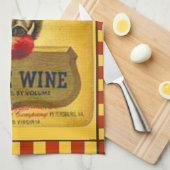 "Boar's Head~Apple Wine Label uit 1940" Theedoek (Quarter Fold)