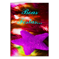 Boas Festas e um feliz Ano Novo Purple Star I