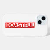 Boastful Stamp Case-Mate iPhone Case (Achterkant (horizontaal))